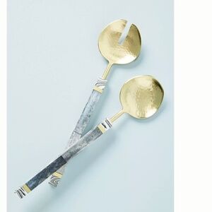 Evie Serving Hipster Hippie Artsy Chic Fancy Classy Classic Utensils, Set of 2